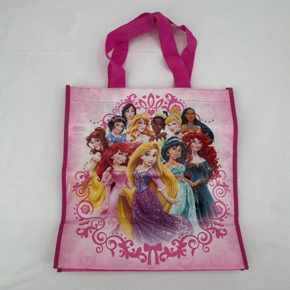 Vintage Disney Store Rapunzel Purple Glitter Swim Tote & Princess Reusable Bag